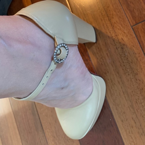 Gucci | Platform Heels Off White Leather 36.5 - Picture 6 of 9